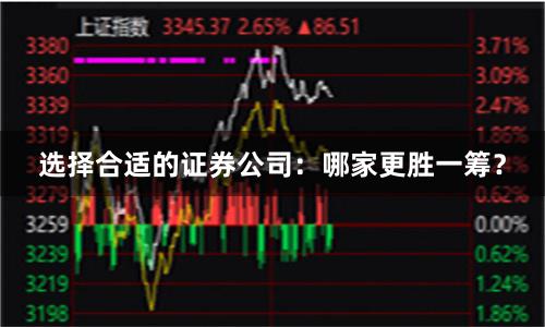 选择合适的证券公司：哪家更胜一筹？